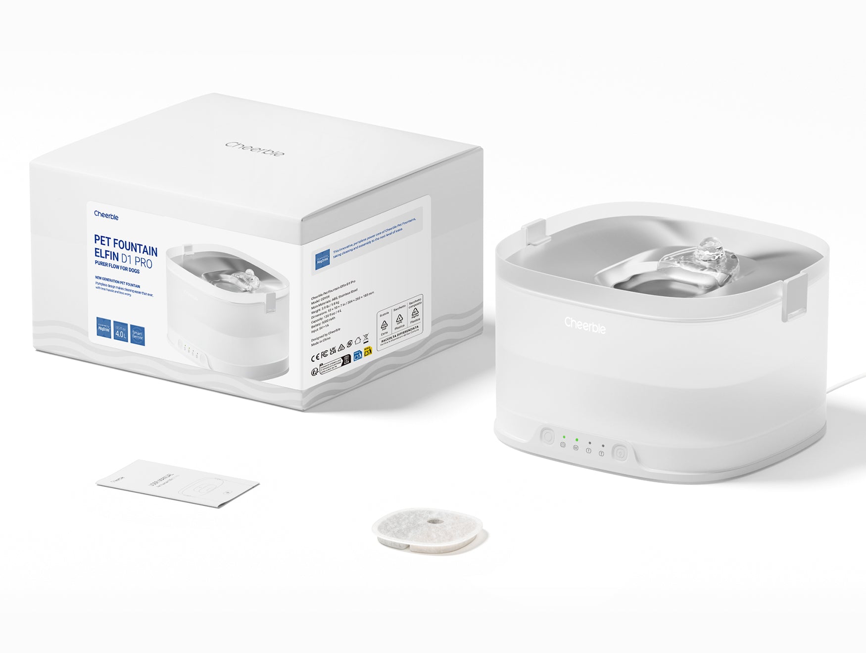 Pet Fountain Elfin D1 Pro Bundle