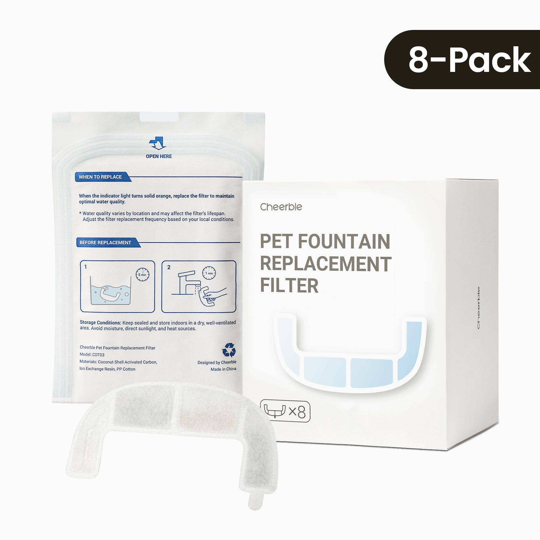 Pet Fountain Replacement Filters for E1S