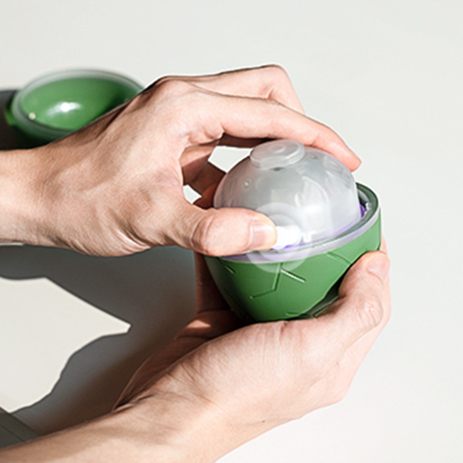 Assembling the Wicked Egg: interactive treat dispenser for pets
