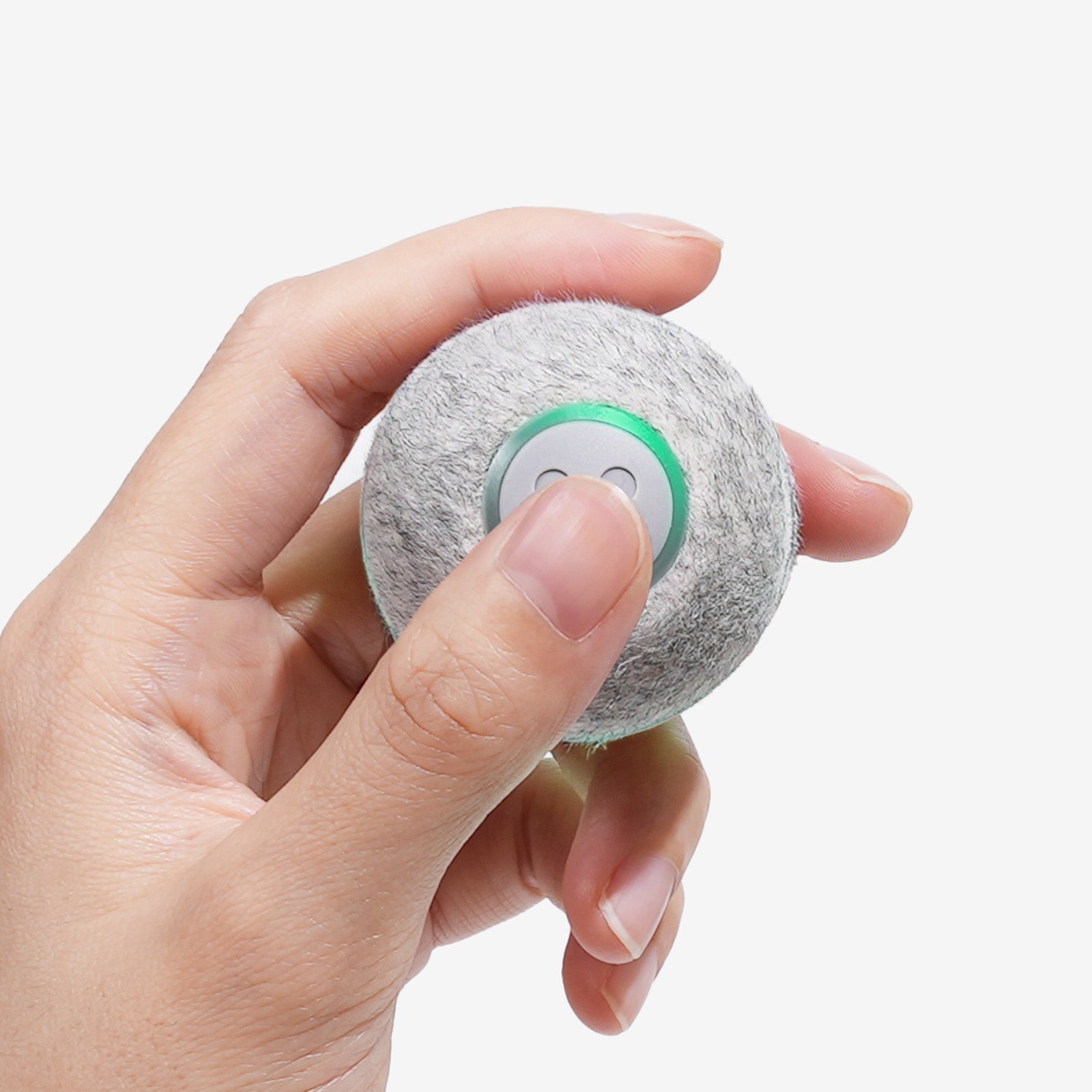 Cheerble Ball M1 cat toy, activated and controlled by hand