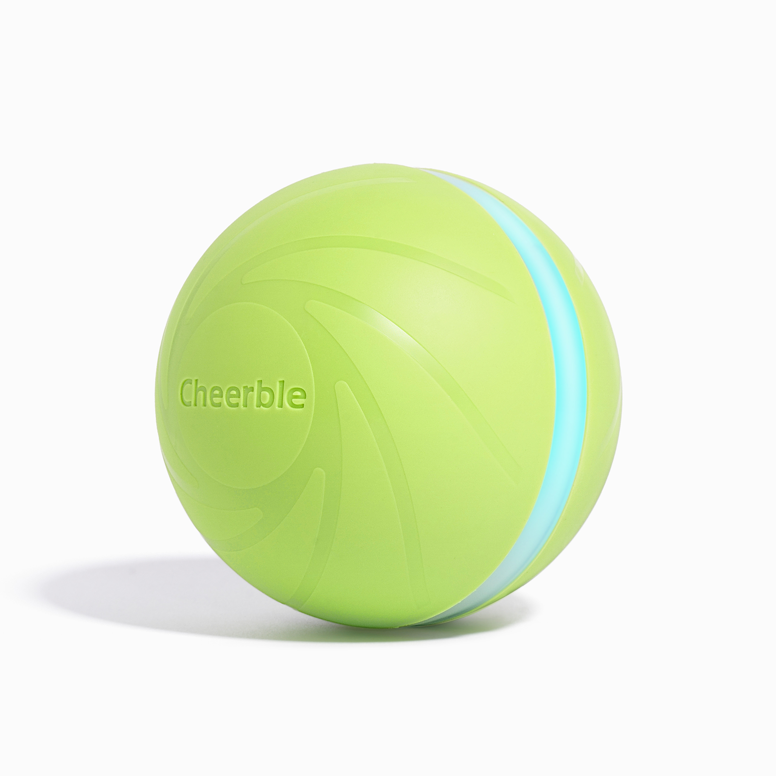 Cheerble Wicked Ball interactive pet toy - lime green color