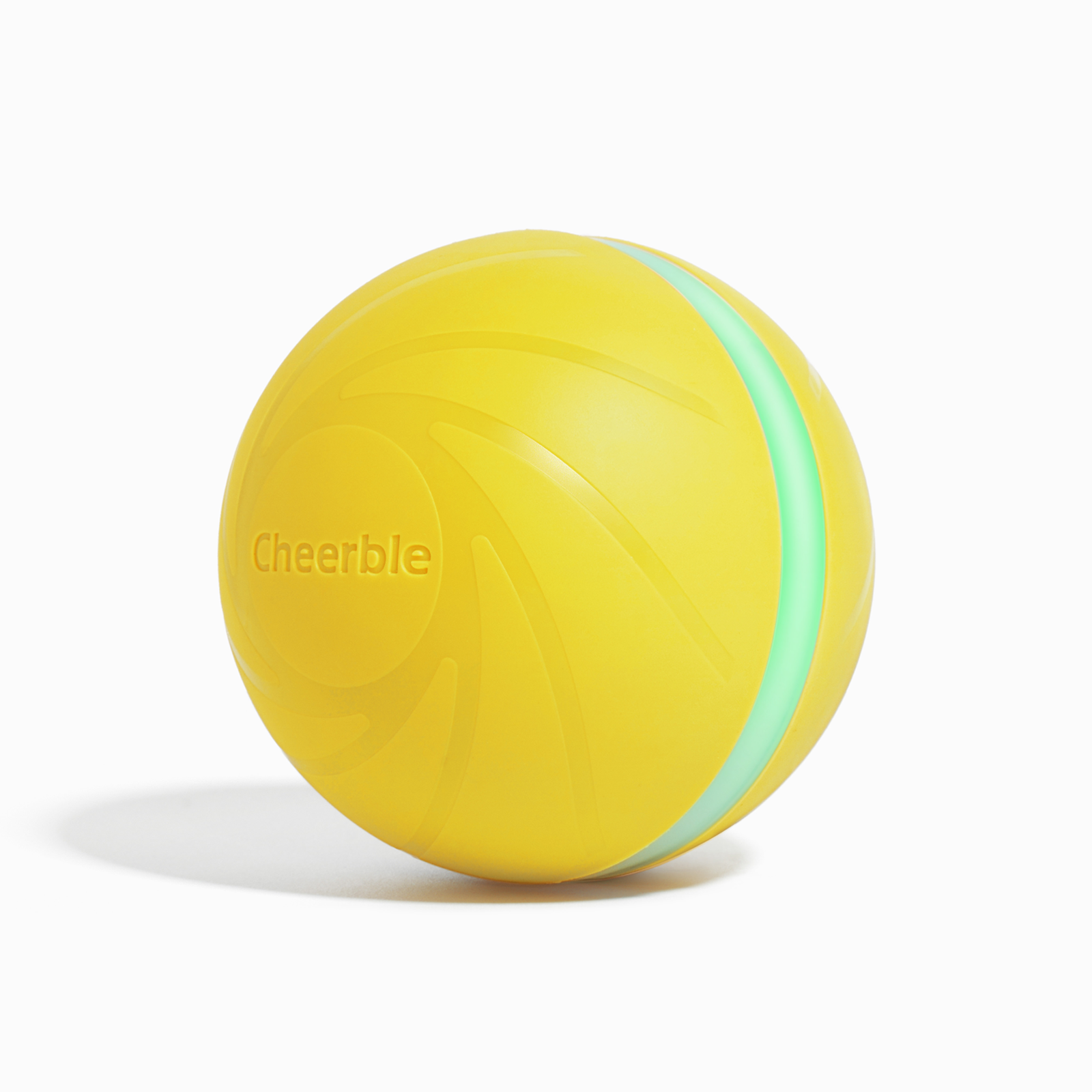 Cheerble Wicked Ball - Yellow interactive pet toy