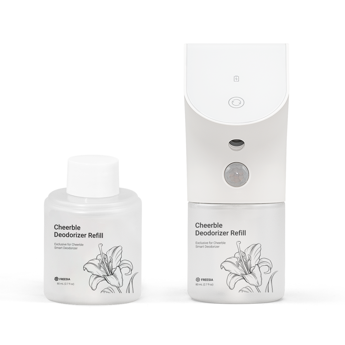 Cheerble Smart Deodorizer and Refill, promoting odor elimination