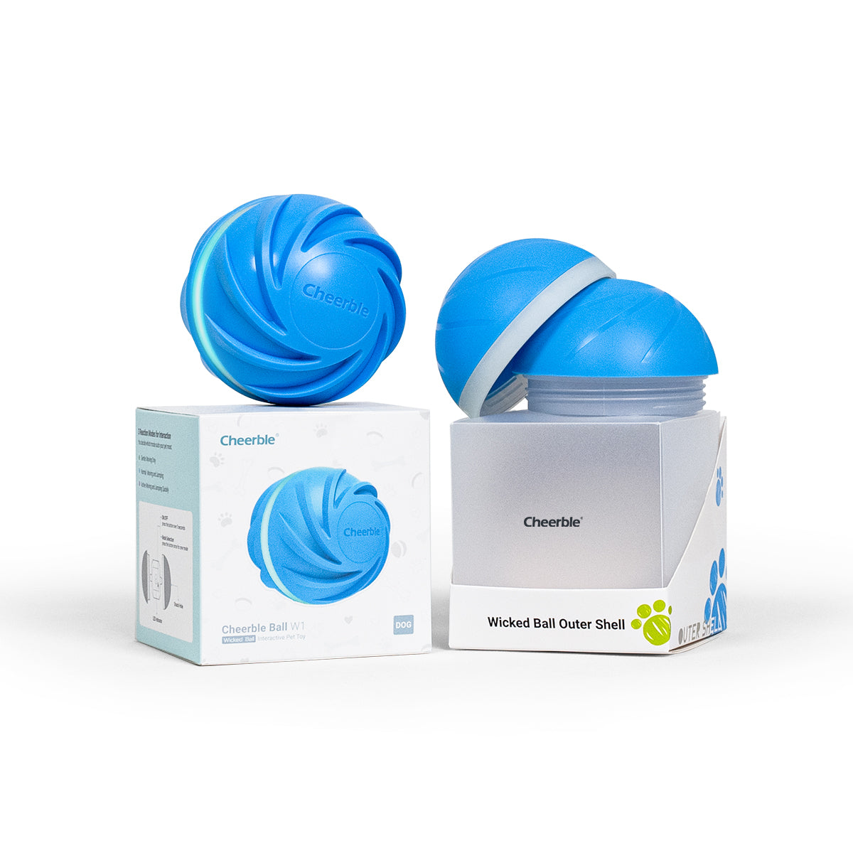 Cheerble Wicked Ball Outer Shell & Bundle - interactive toy