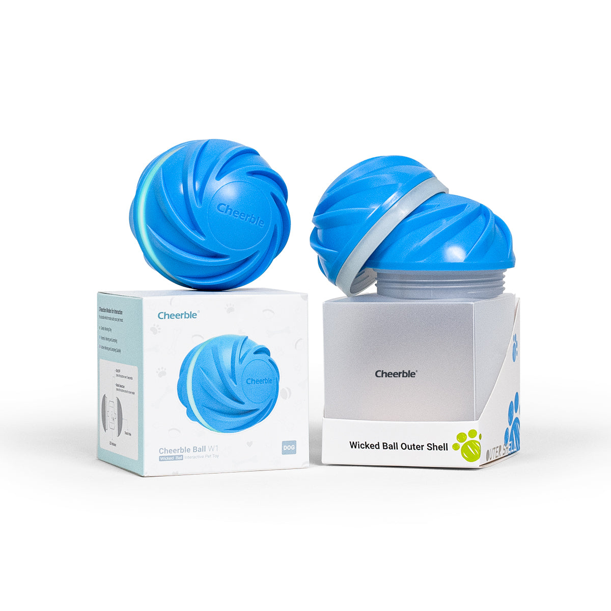 Cheerble Wicked Ball Bundle - interactive smart toy for pets
