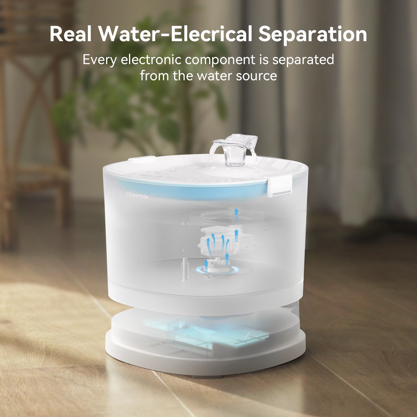 Cheerble Pet Fountain Elfin E1 with Dual Dispensing Modes
