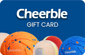 Cheerble Gift Card with pet toys background