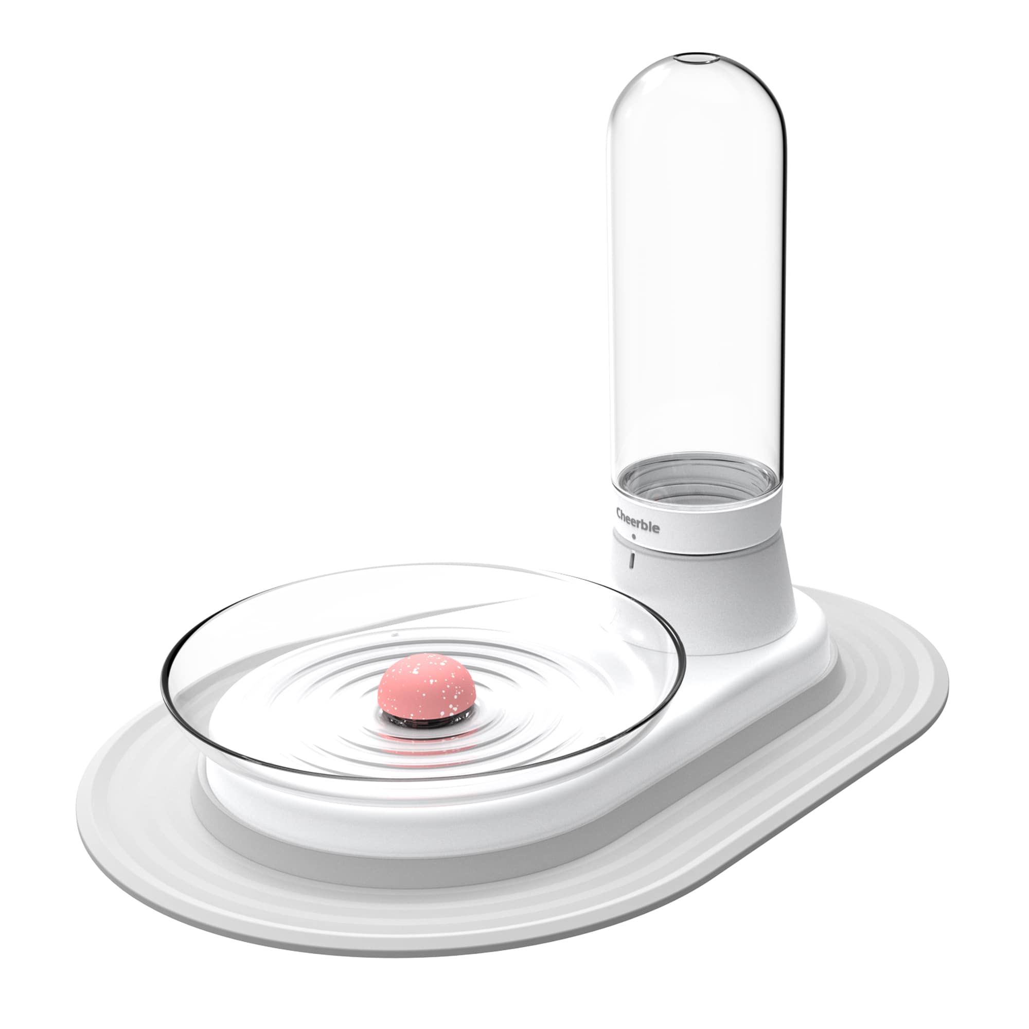 Cheerble KittySpring Combo cat water fountain, whisker-friendly design