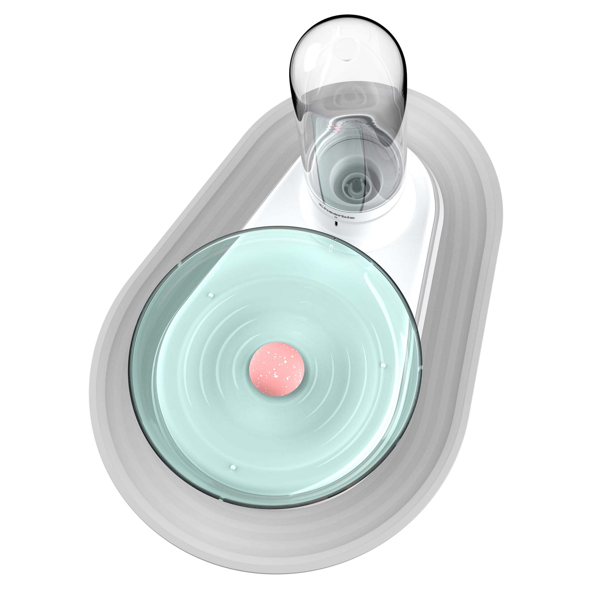 KittySpring cat water fountain with non-slip pad