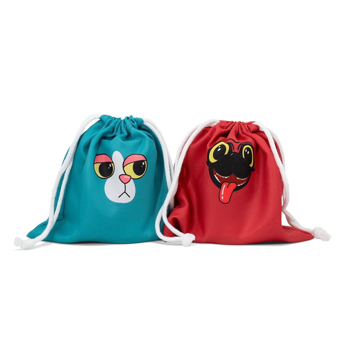 Cheerble CheerUp Gift Pouch featuring a cat and dog design