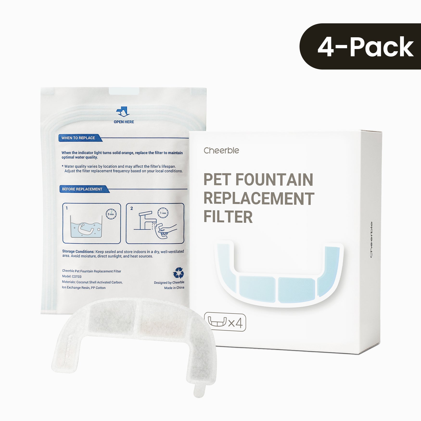 Pet Fountain Replacement Filters for E1S