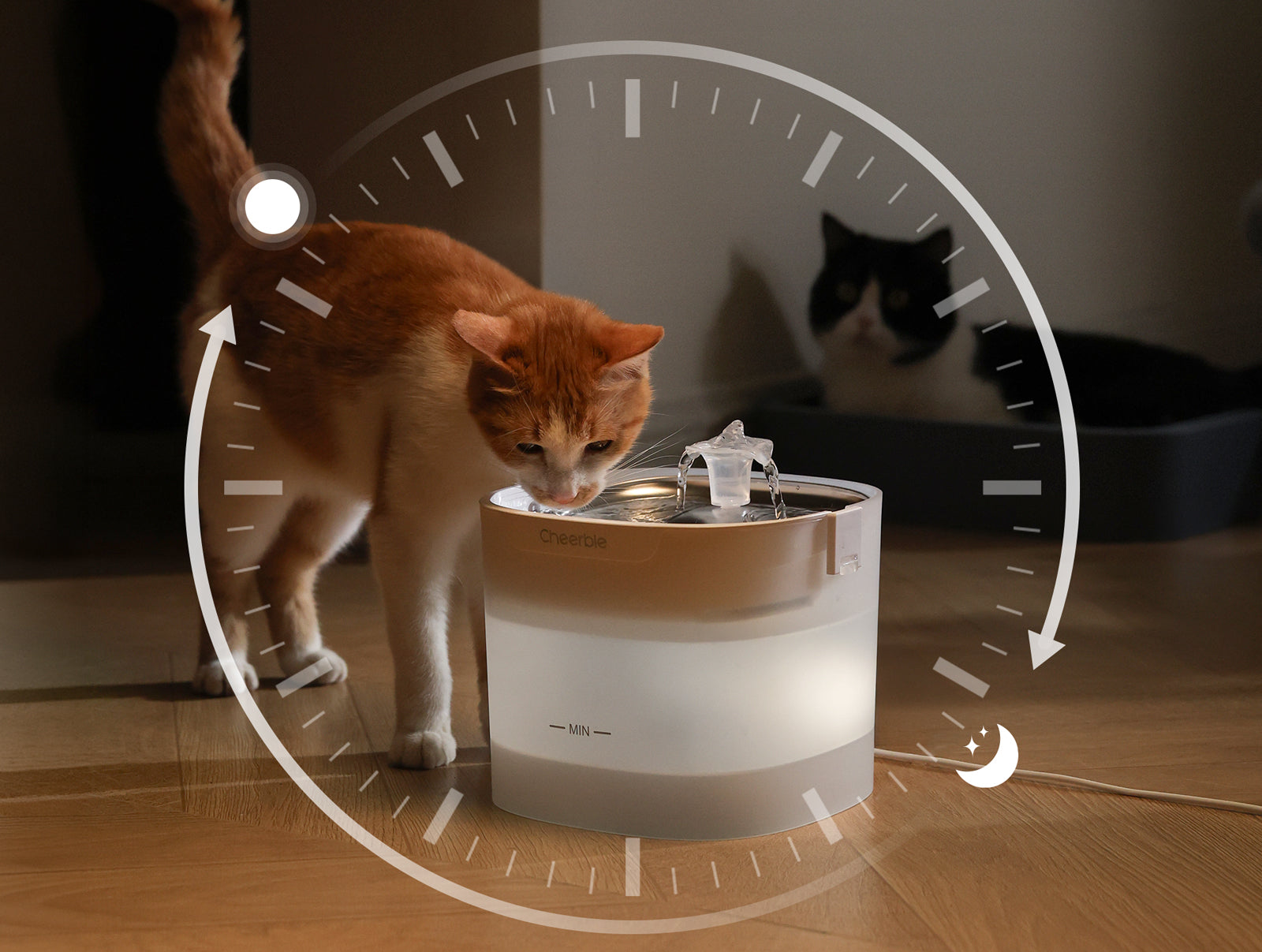 Pet Fountain Elfin E1S | Stainless Steel | Cheerble